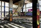 graffiti inside building - prevent squatters