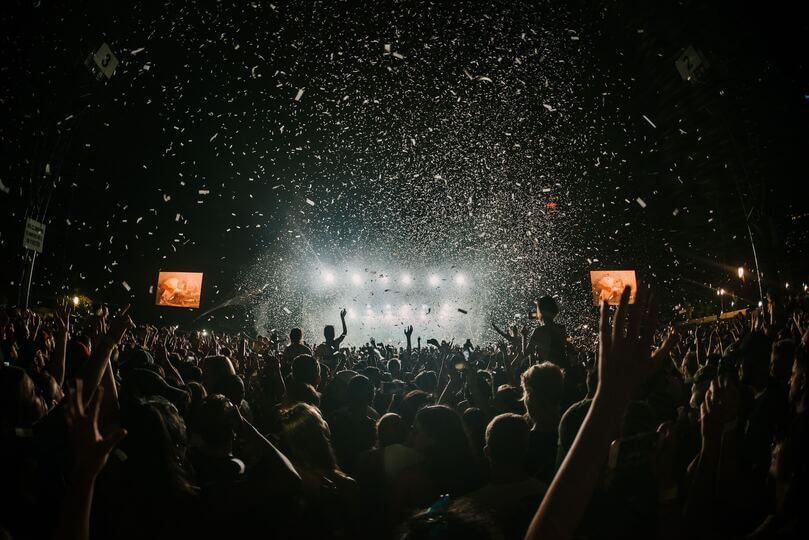 music festival with crowd