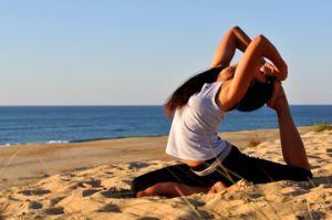 Yoga en la Barceloneta