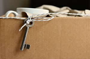 Imagen de una caja en un traslado