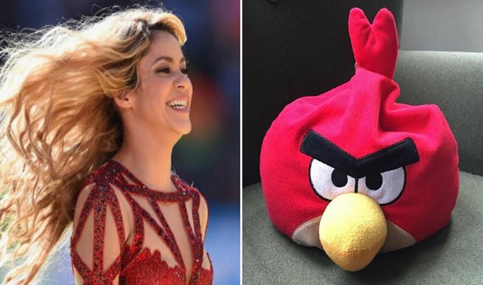 angry bird shakira barcelona