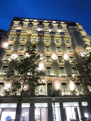 Façade de magasin sur le Passeig de Gracia