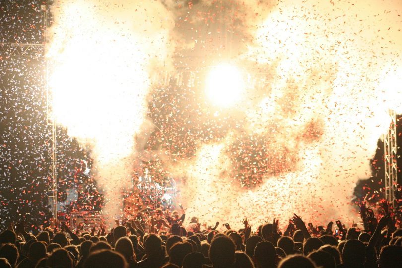 concert et jeu de lumiere